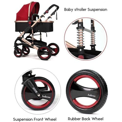 Poussette Belecoo Rouge – Image 4